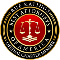 rue ratings best attorneys of America-lifetime charter member