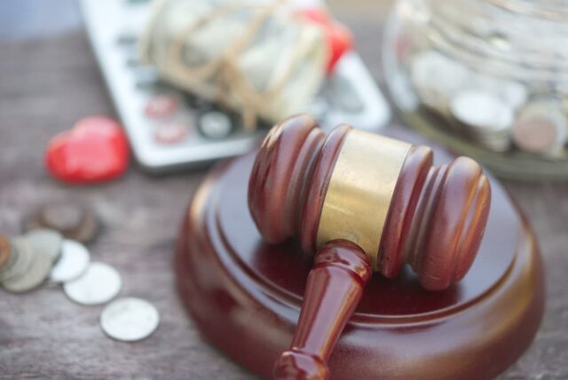 Financial dispute or Sue for damages finance business economy competition strategy.