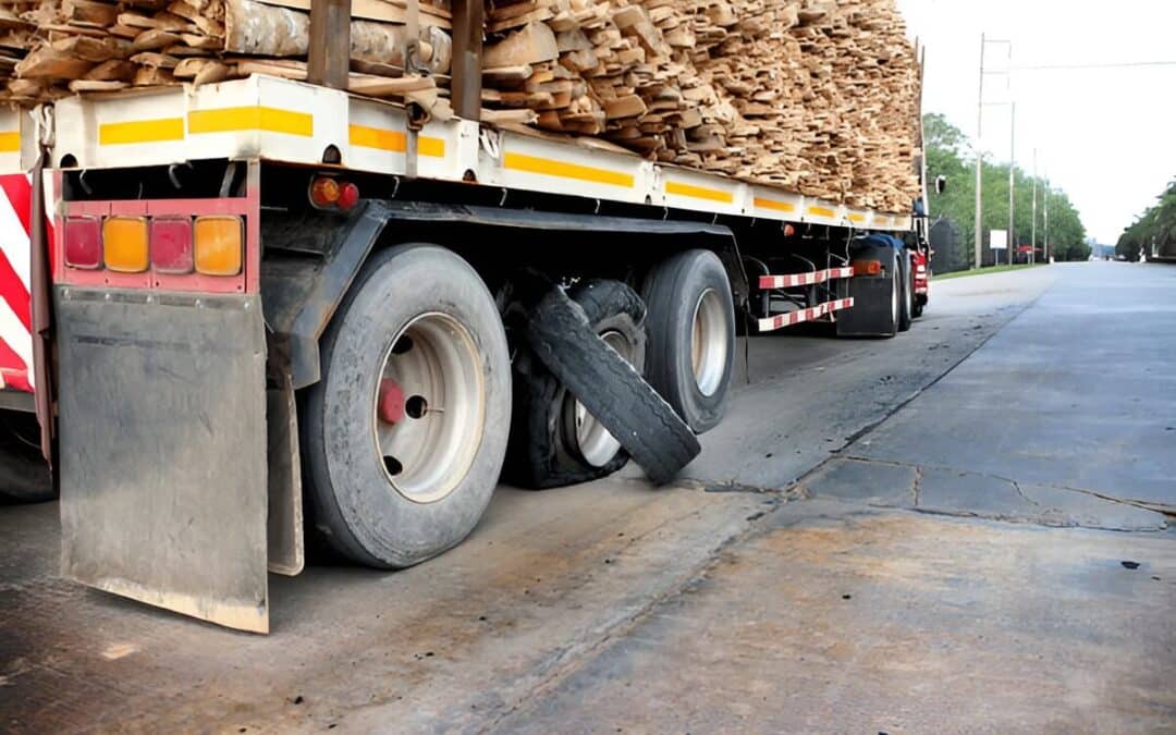 Qué hacer si un reventón en el neumático de un camión ha provocado tu accidente